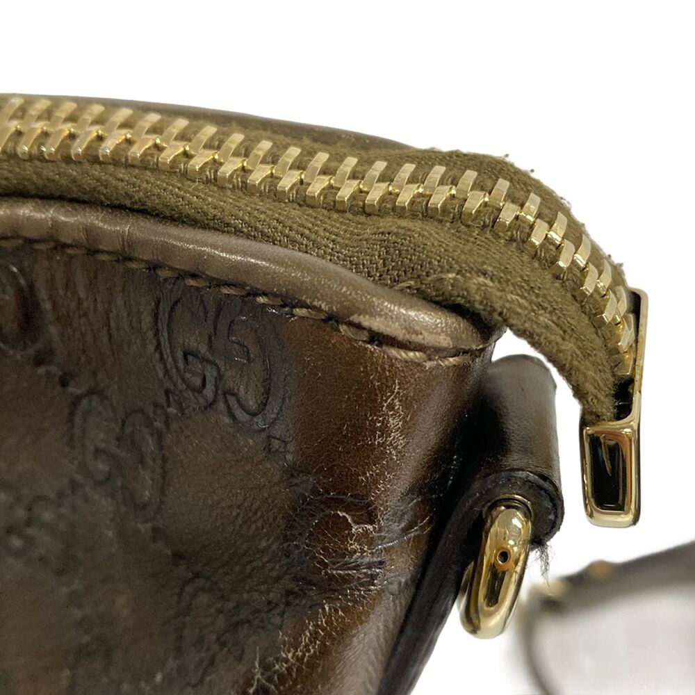 Gucci Heart Bit/Guccissima Handbag 269957 Dark Brown Bronze - Picture 11 of 15